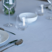 Table cloth - Pearl Blue Elegant Scandinavian Design - Home by Ilse Jacobsen