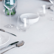Table cloth - Pearl White Elegant Scandinavian Design - Home by Ilse Jacobsen