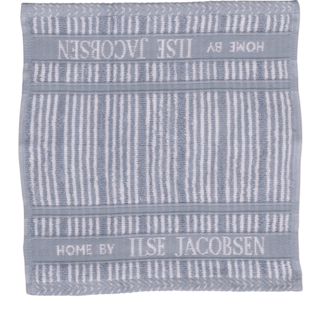 Wash cloth - Set of 4 pcs - Powder Blue Stripes - Home by Ilse Jacobsen