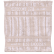 Wash cloth - Set of 4 pcs - Sand Beige Stripes - Home by Ilse Jacobsen