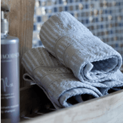 Wash cloth - Set of 4 pcs - Sand Beige Stripes - Home by Ilse Jacobsen